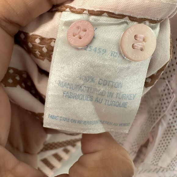 Ted Baker London Flip Cuff Shirt Size 4 (M) Men Pink Stripe Cotton Turkey Mint‎ - Picture 12 of 16